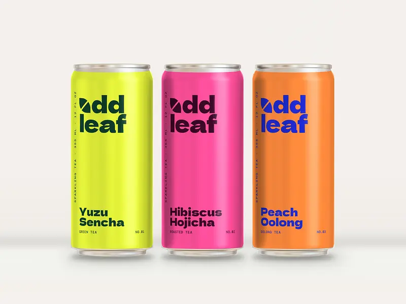 Odd Leaf sparkling tea cans