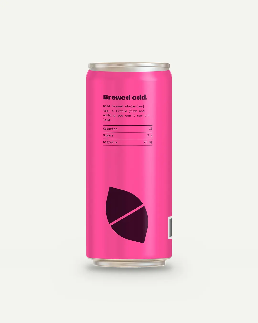 Hibiscus Hojicha can, turned to show the nutrition panel